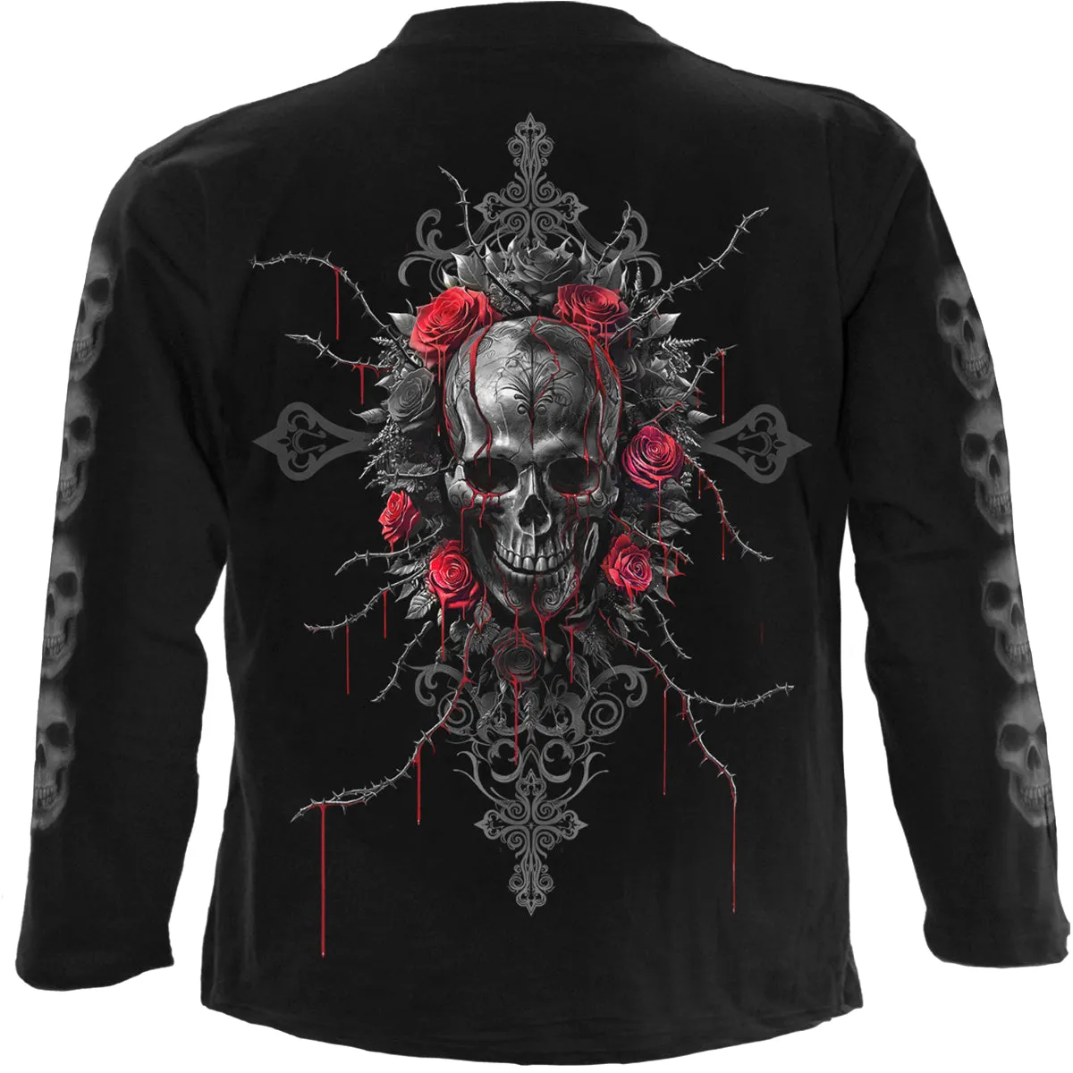 Spiral - LOVE IS DEAD - Longsleeve T-Shirt Black sold by Paradiso Clothing product image thumbnail 2