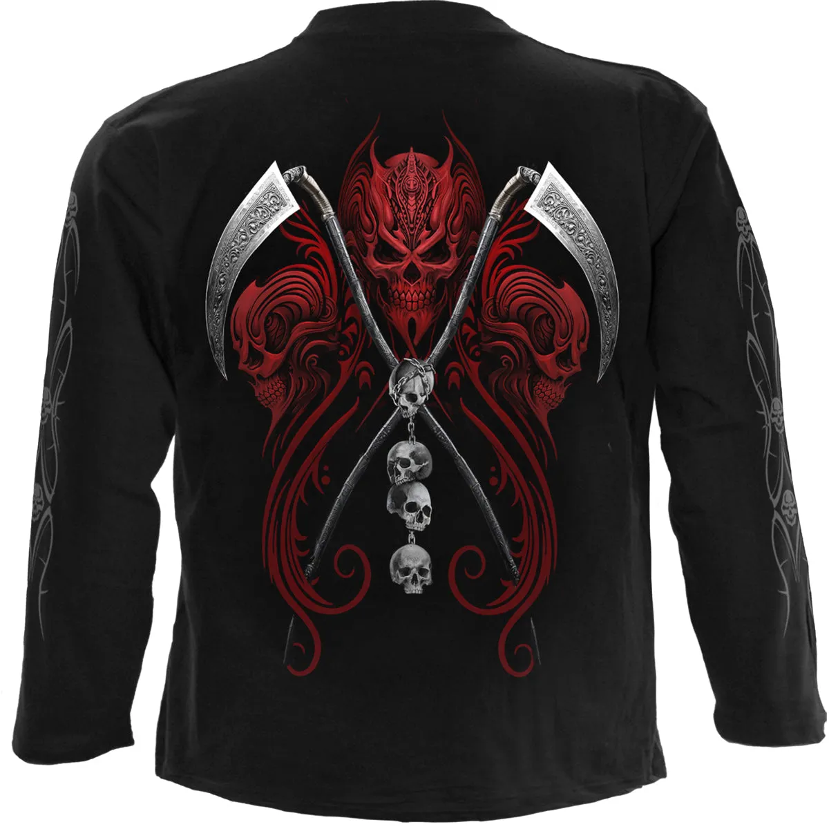 Spiral - REAPERESS - Longsleeve T-Shirt Black sold by Paradiso Clothing product image thumbnail 2