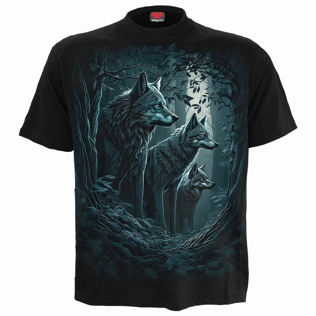 Spiral - FOREST GUARDIANS - T-Shirt Black sold by Paradiso Clothing
