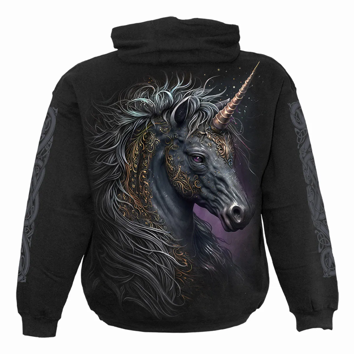 Spiral - CELTIC UNICORN - Hoody Black sold by Paradiso Clothing product image thumbnail 2