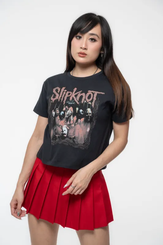 Slipknot Band Frame Crop Top made by Paradiso Clothing