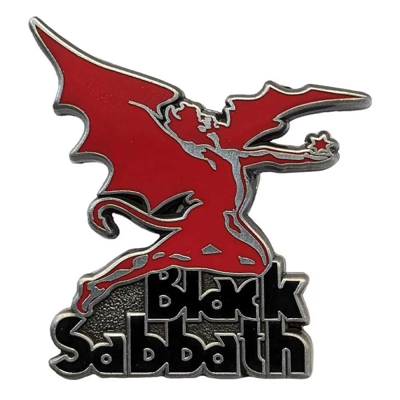 Black Sabbath Band Logo and Daemon Pin Badge sold by Paradiso Clothing