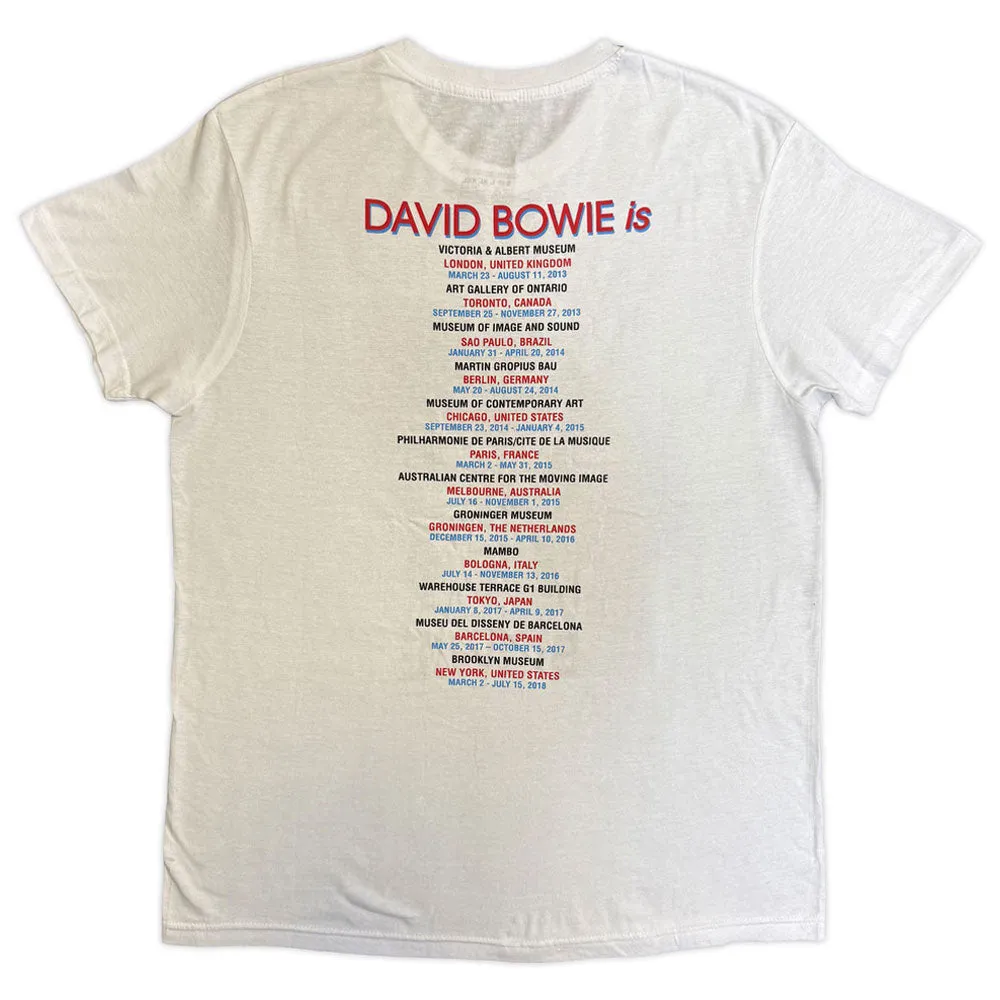David Bowie World Tour Back Print T Shirt sold by Paradiso Clothing product image thumbnail 2