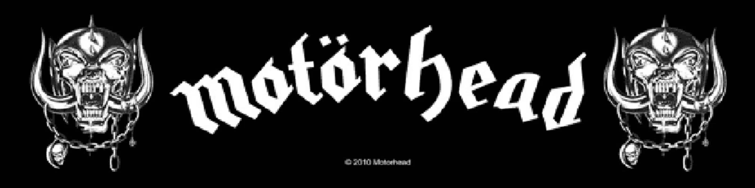 Motorhead Patch Warpigs band logo new Official woven strip (20cm x 6cm) sold by Paradiso Clothing