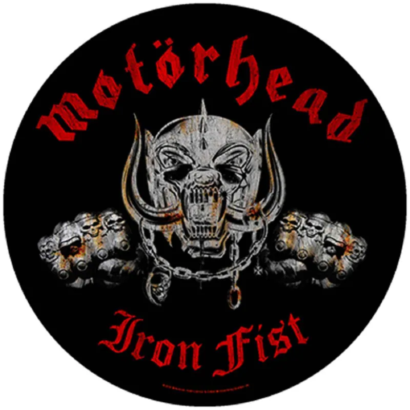 Motorhead Iron Fist Band Logo Circular Back Patch sold by Paradiso Clothing
