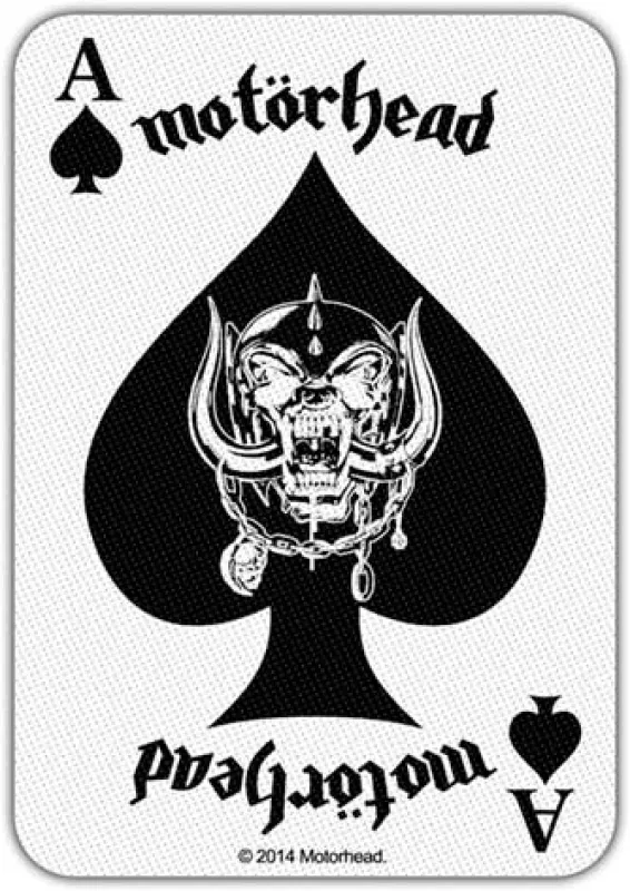 Motorhead Patch Ace of Spades Card Official New Cotton Sew On 10cm x 7cm sold by Paradiso Clothing