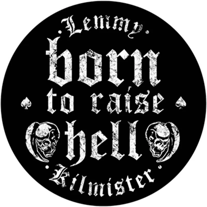 Motorhead Lemmy Born to Raise Hell Circular Back Patch sold by Paradiso Clothing