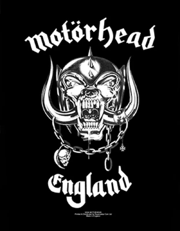 Motorhead England Band Logo Back Patch sold by Paradiso Clothing