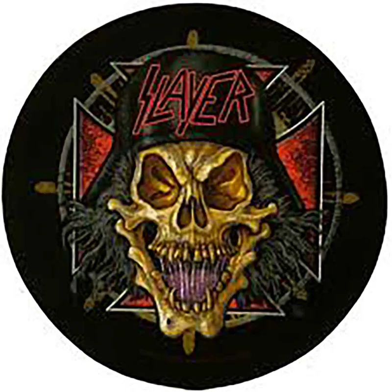 Slayer Wehrmacht Soldier Skull Circular Back Patch sold by Paradiso Clothing