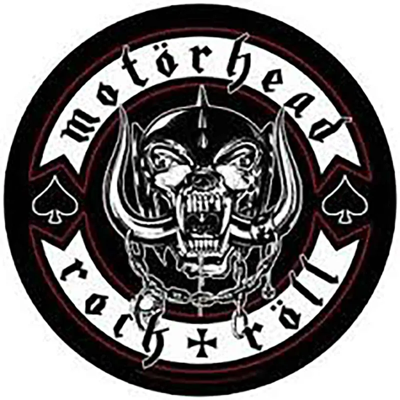 Motorhead Biker Badge Band Logo Circular Back Patch sold by Paradiso Clothing