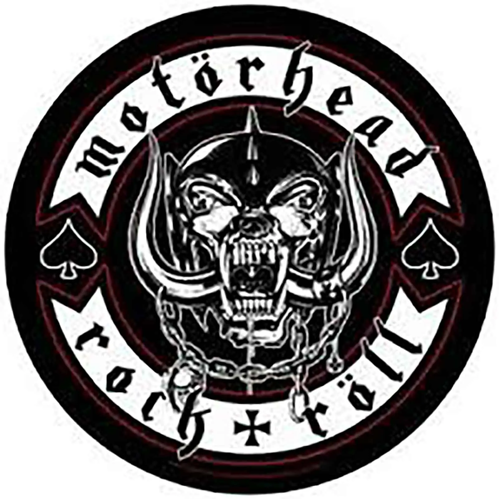 Motorhead Biker Badge Band Logo Circular Back Patch sold by Paradiso Clothing