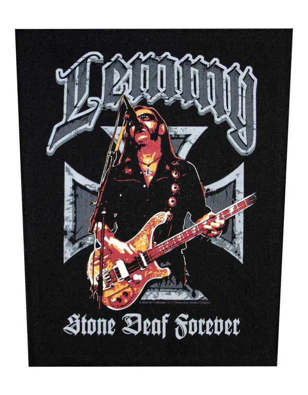 Motorhead Lemmy Stone Deaf Forever Back Patch sold by Paradiso Clothing