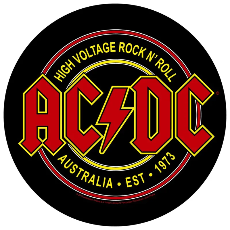 AC/DC High Voltage Australia Circular Back Patch sold by Paradiso Clothing
