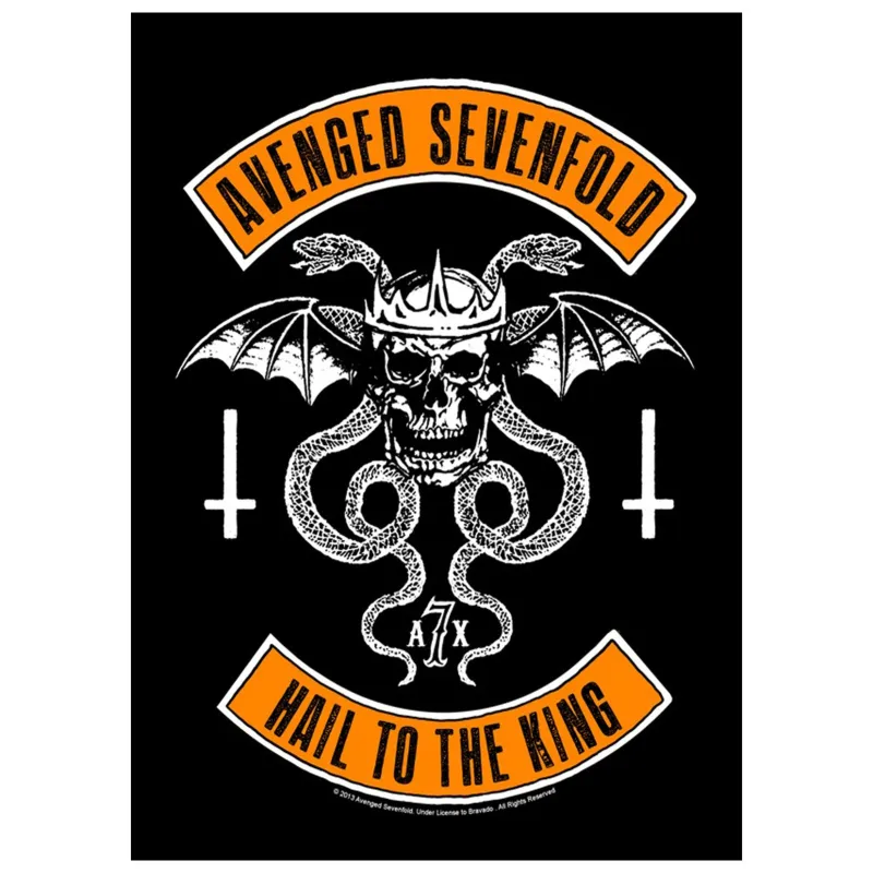 Avenged Sevenfold Biker Band Logo Back Patch made by Paradiso Clothing