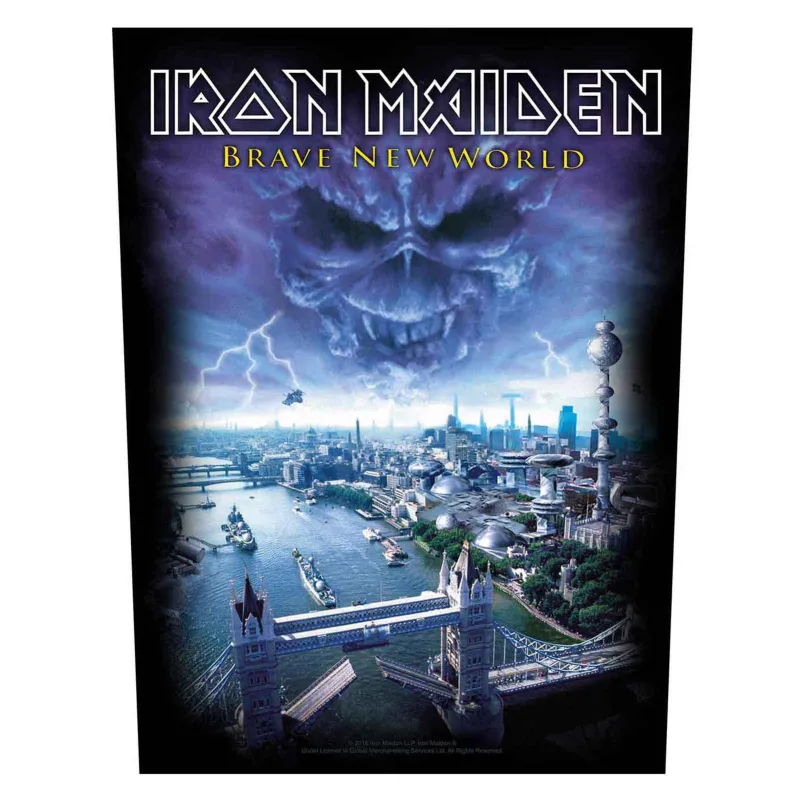 Iron Maiden Brave World Back Patch sold by Paradiso Clothing