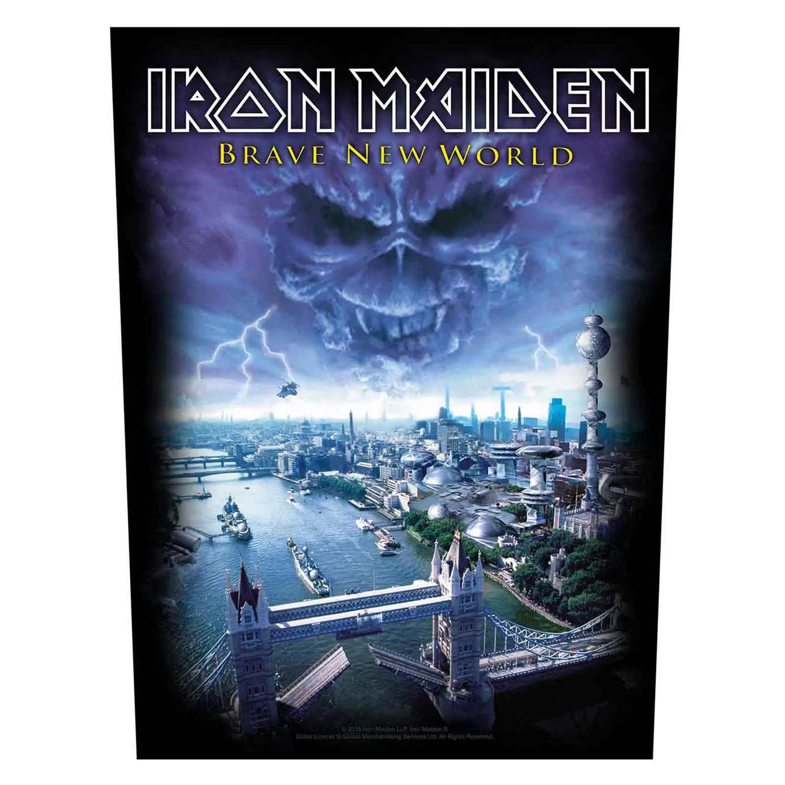 Iron Maiden Brave World Back Patch sold by Paradiso Clothing