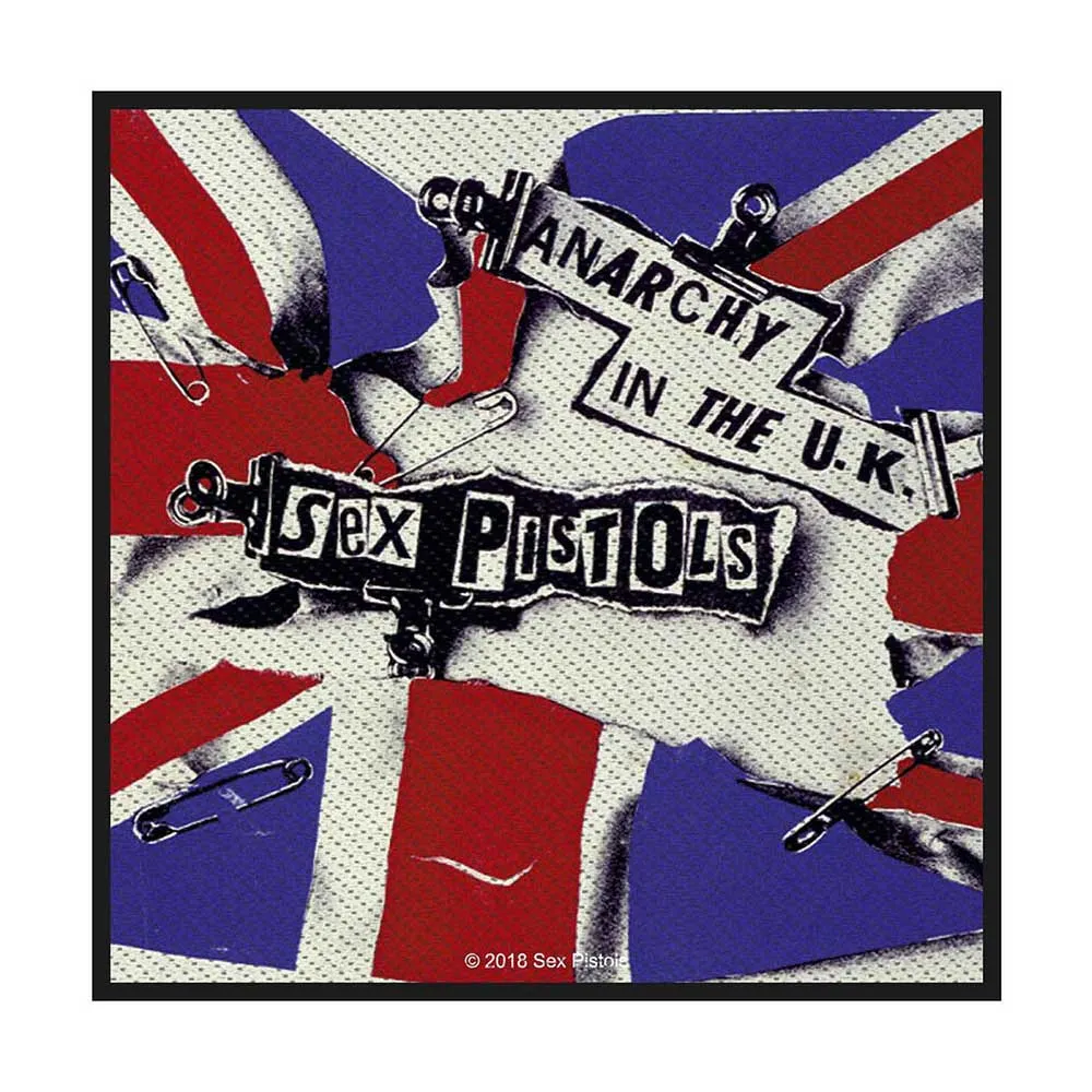 The Sex Pistols Patch Anarchy in the UK Band Logo new Official Sew On sold by Paradiso Clothing