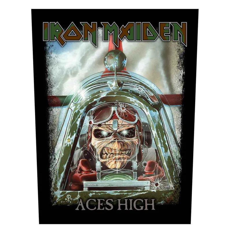 Iron Maiden Aces High Eddie Back Patch made by Paradiso Clothing