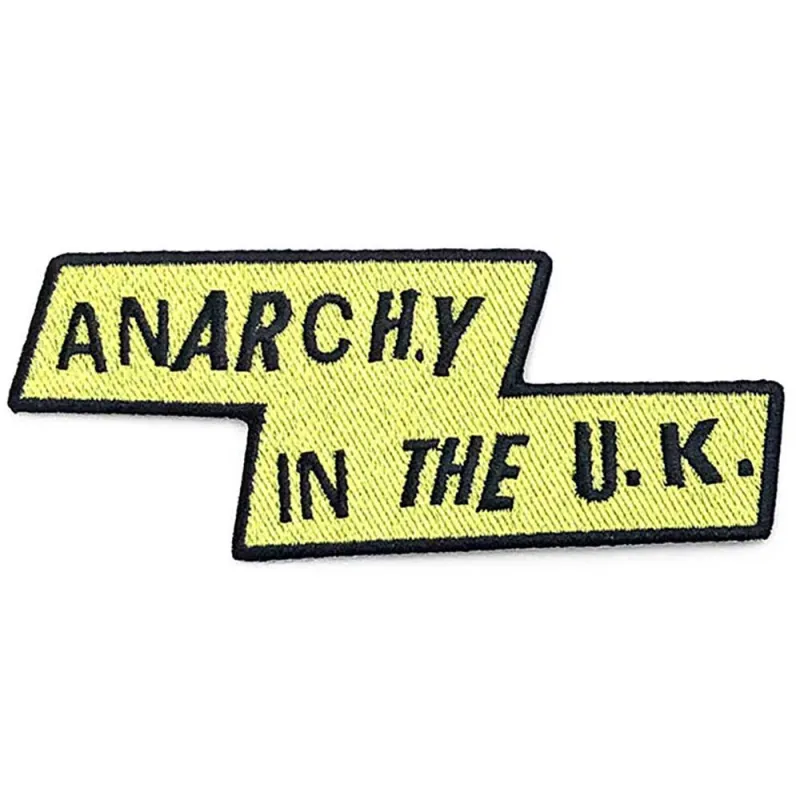 The Sex Pistols Patch Anarchy in the UK Band Logo new Official woven iron on sold by Paradiso Clothing