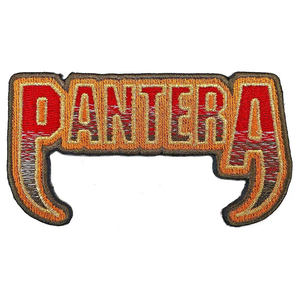 Pantera Fangs Logo Woven Patch sold by Paradiso Clothing