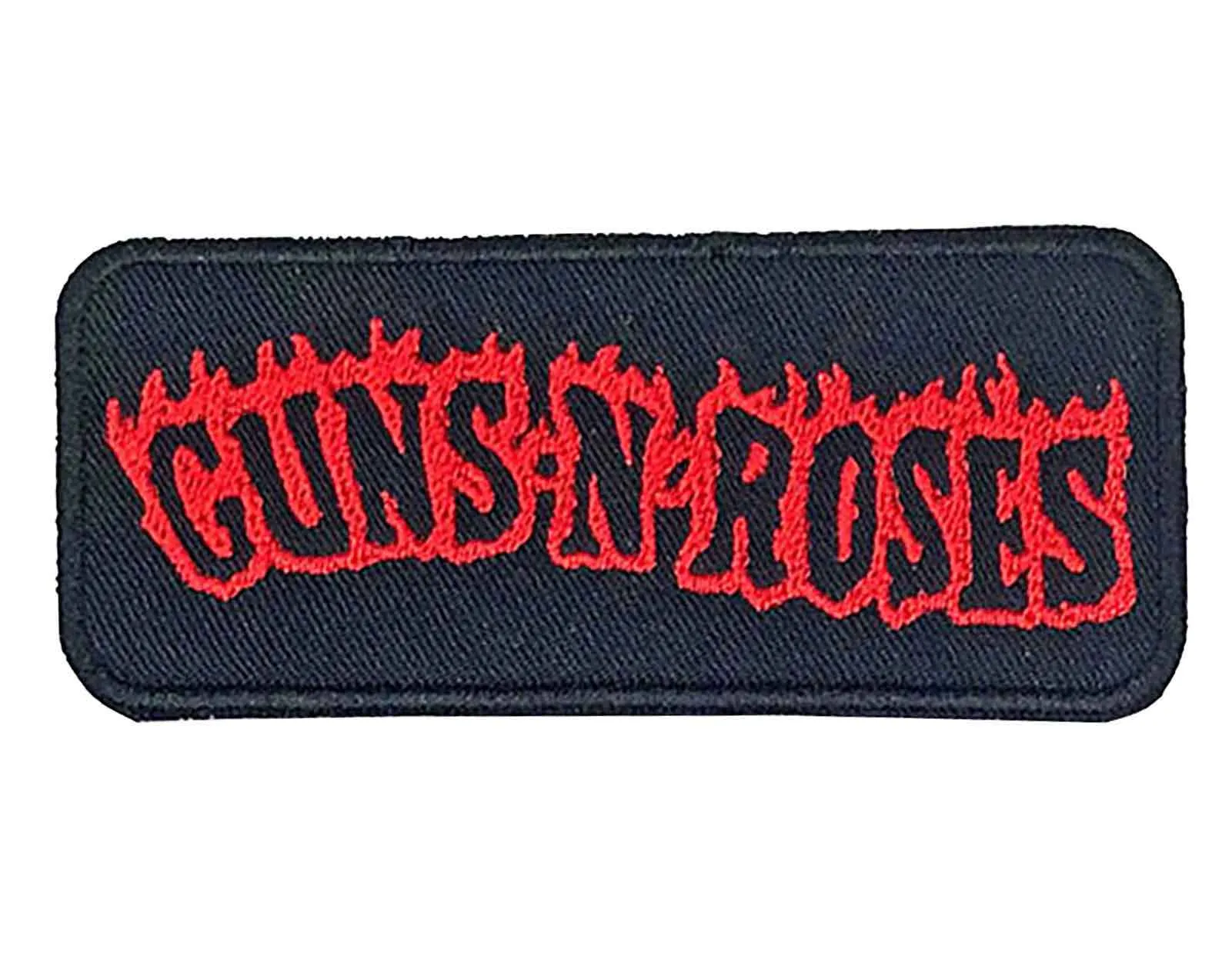 Guns N Roses Patch Flames Here Band Logo new Official Black sold by Paradiso Clothing
