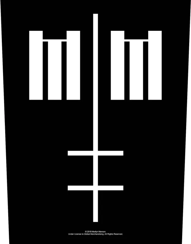 Marilyn Manson Cross Logo Back Patch sold by Paradiso Clothing
