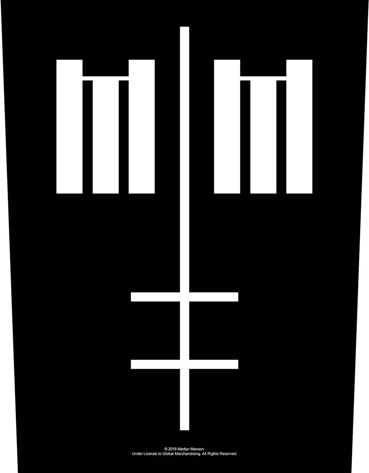 Marilyn Manson Cross Logo Back Patch sold by Paradiso Clothing