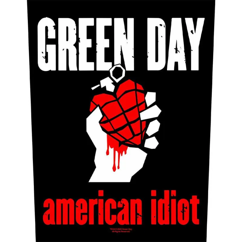 Green Day American Idiot Back Patch sold by Paradiso Clothing