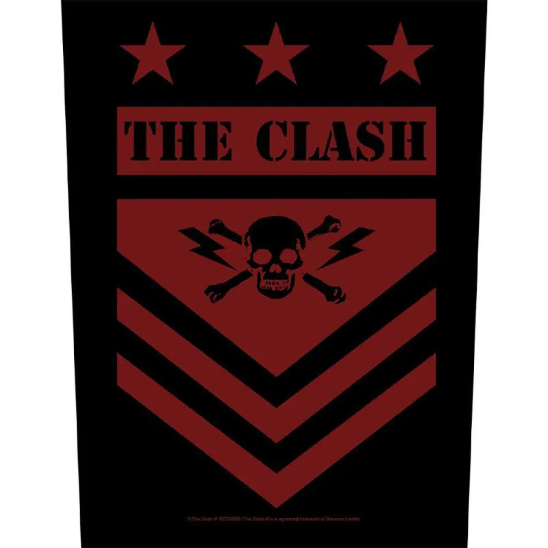 The Clash Military Shield Back Patch made by Paradiso Clothing