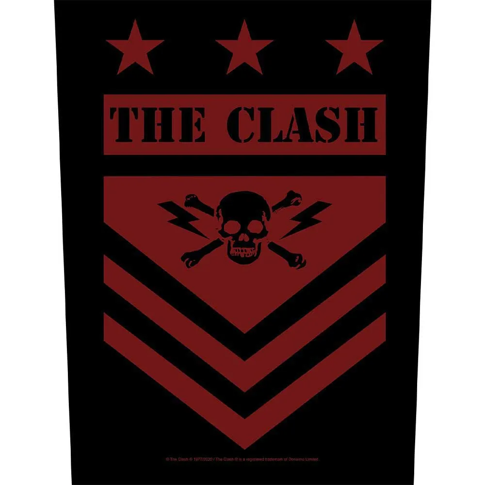 The Clash Military Shield Back Patch sold by Paradiso Clothing