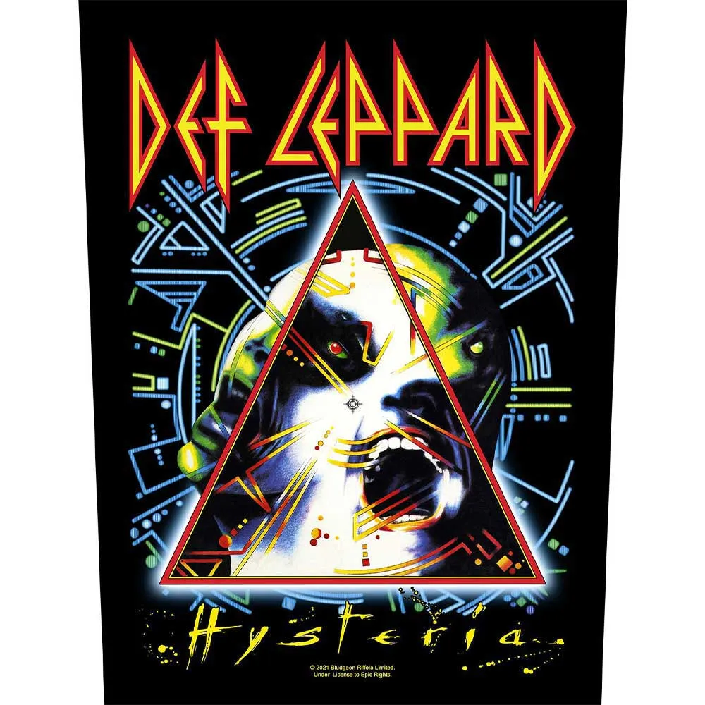 Def Leppard Hysteria Band Logo Back Patch sold by Paradiso Clothing