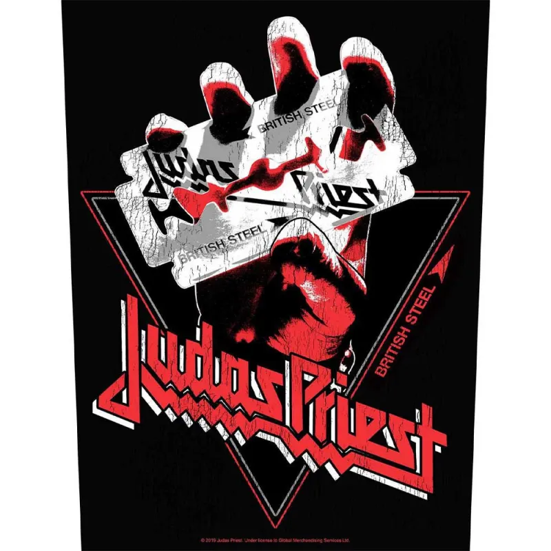 Judas Priest British Steel Vintage Back Patch sold by Paradiso Clothing
