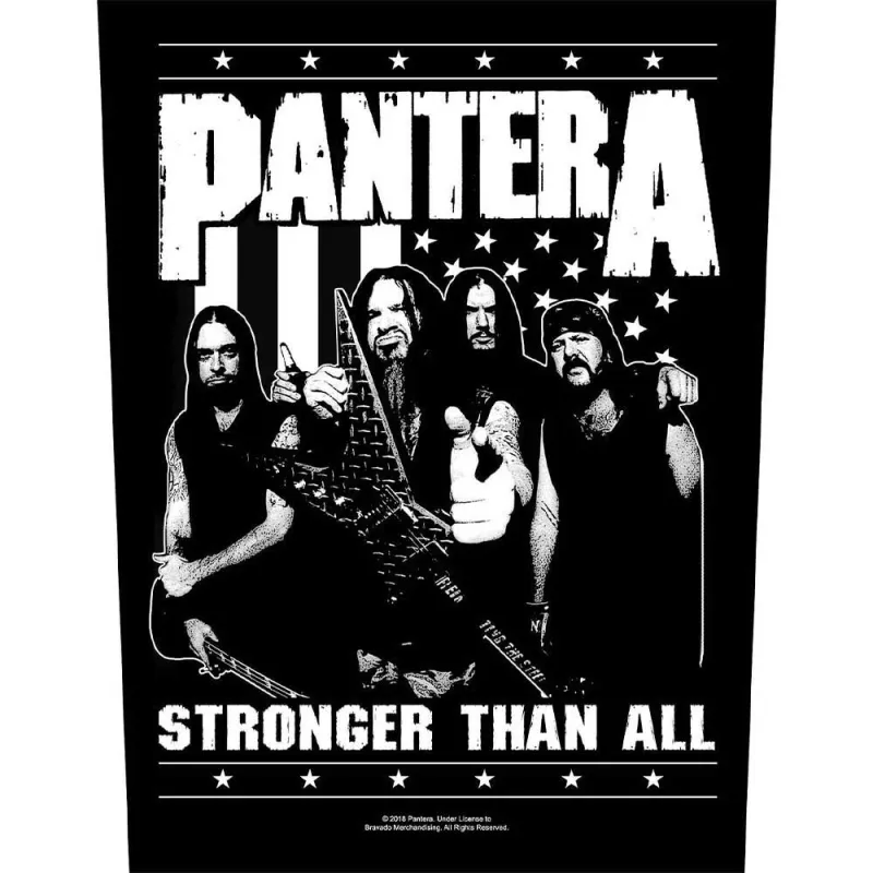 Pantera Stronger Than All Back Patch made by Paradiso Clothing