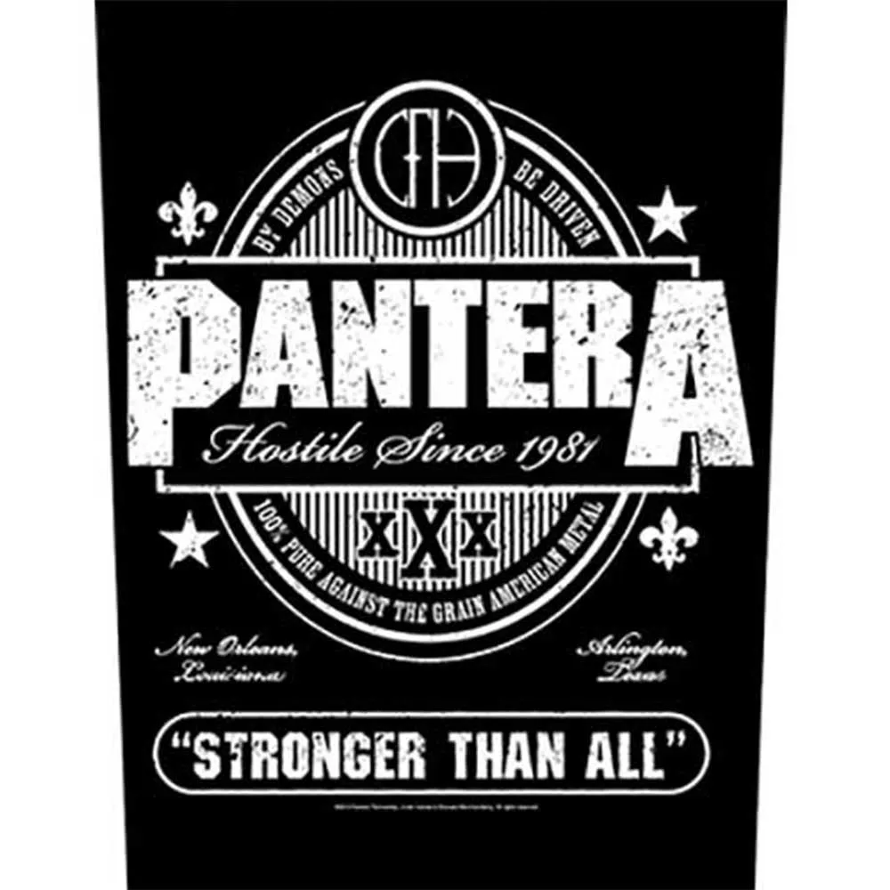 Pantera Stronger Than All Band Logo Back Patch sold by Paradiso Clothing