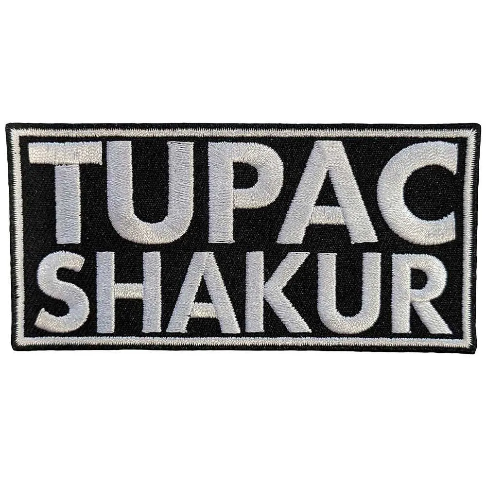 Tupac Text Logo Woven Patch sold by Paradiso Clothing