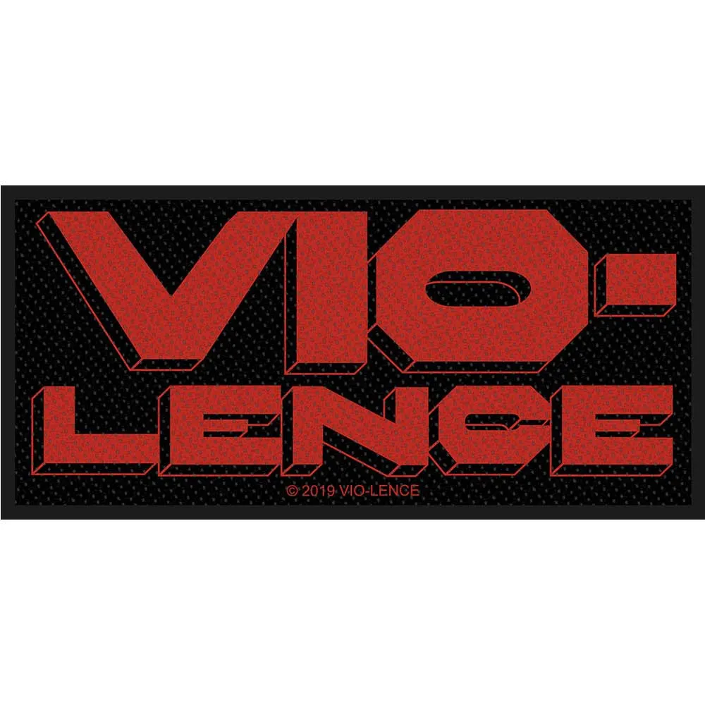 Vio-Lence Patch Band Logo new Official Black Woven Sew on sold by Paradiso Clothing