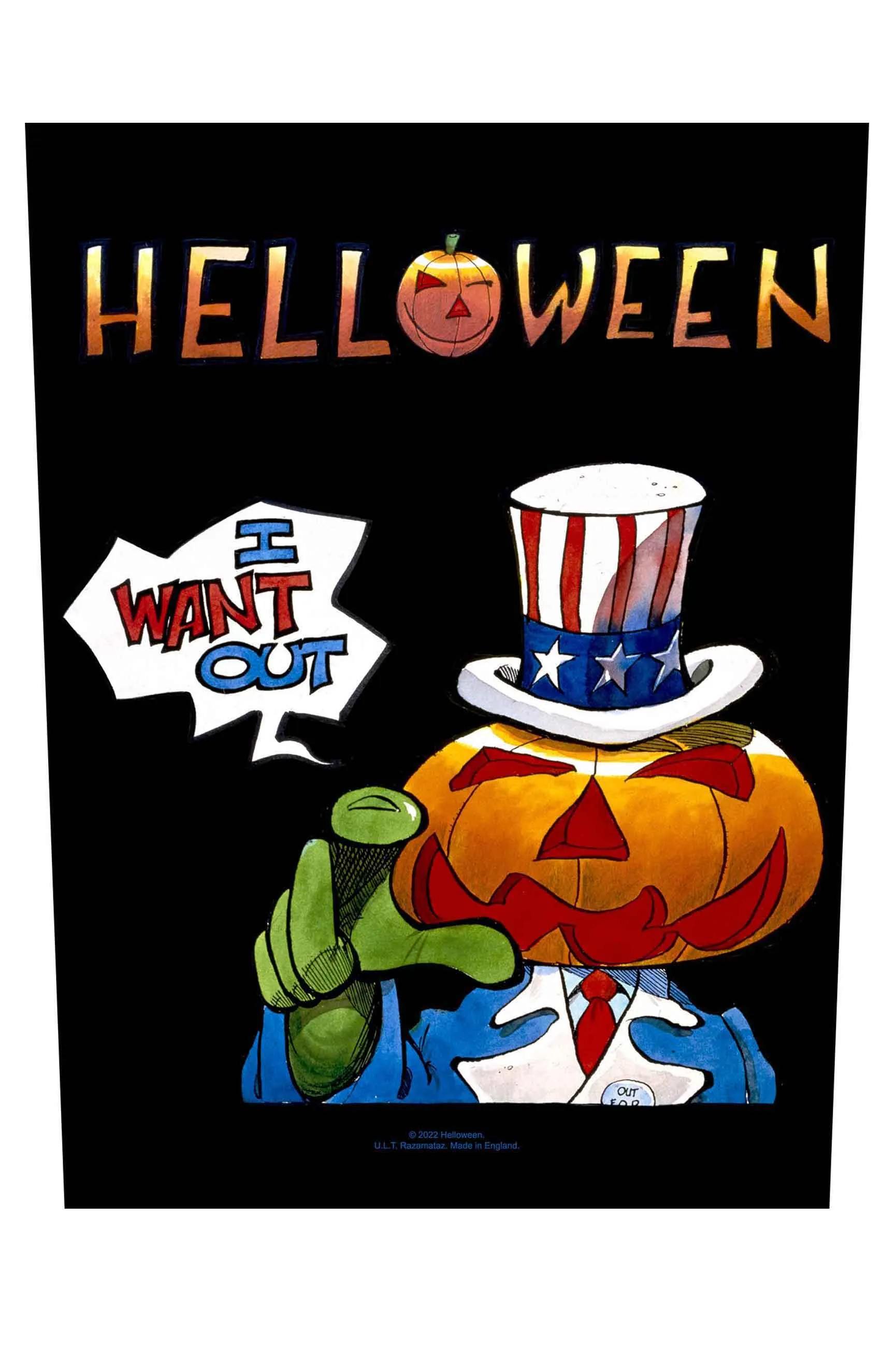 Helloween I Want Out Band Logo Back Patch sold by Paradiso Clothing