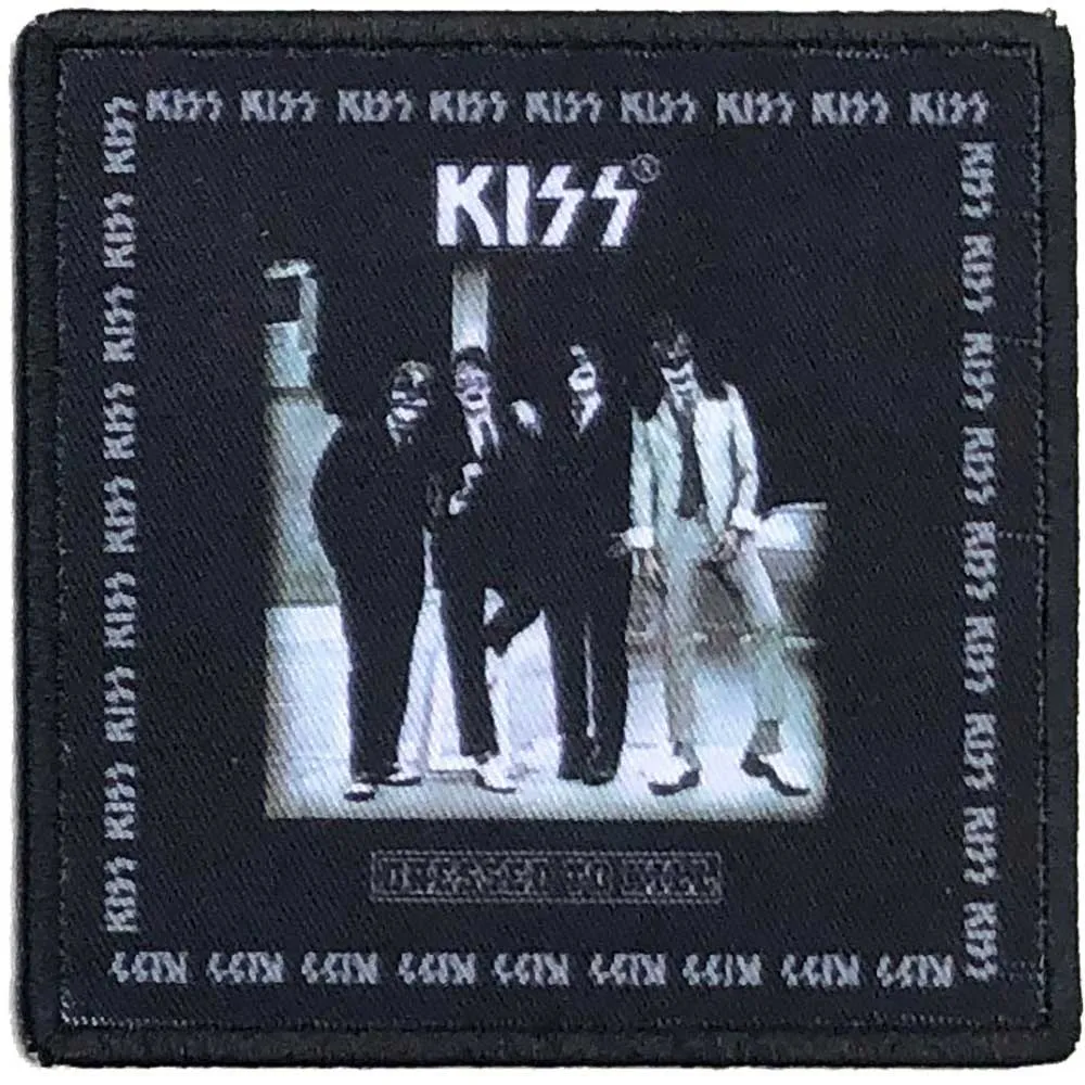 Kiss Patch Dressed To Kill Band Logo new Official Black Printed Iron On sold by Paradiso Clothing