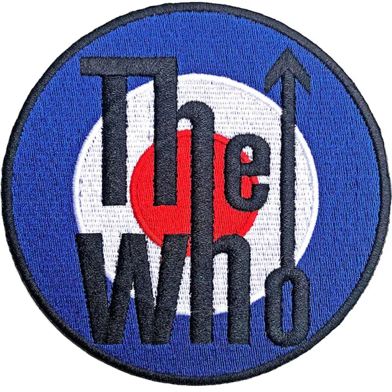 The Who Patch Target Band Logo Bordered Official Embroidered woven iron on sold by Paradiso Clothing