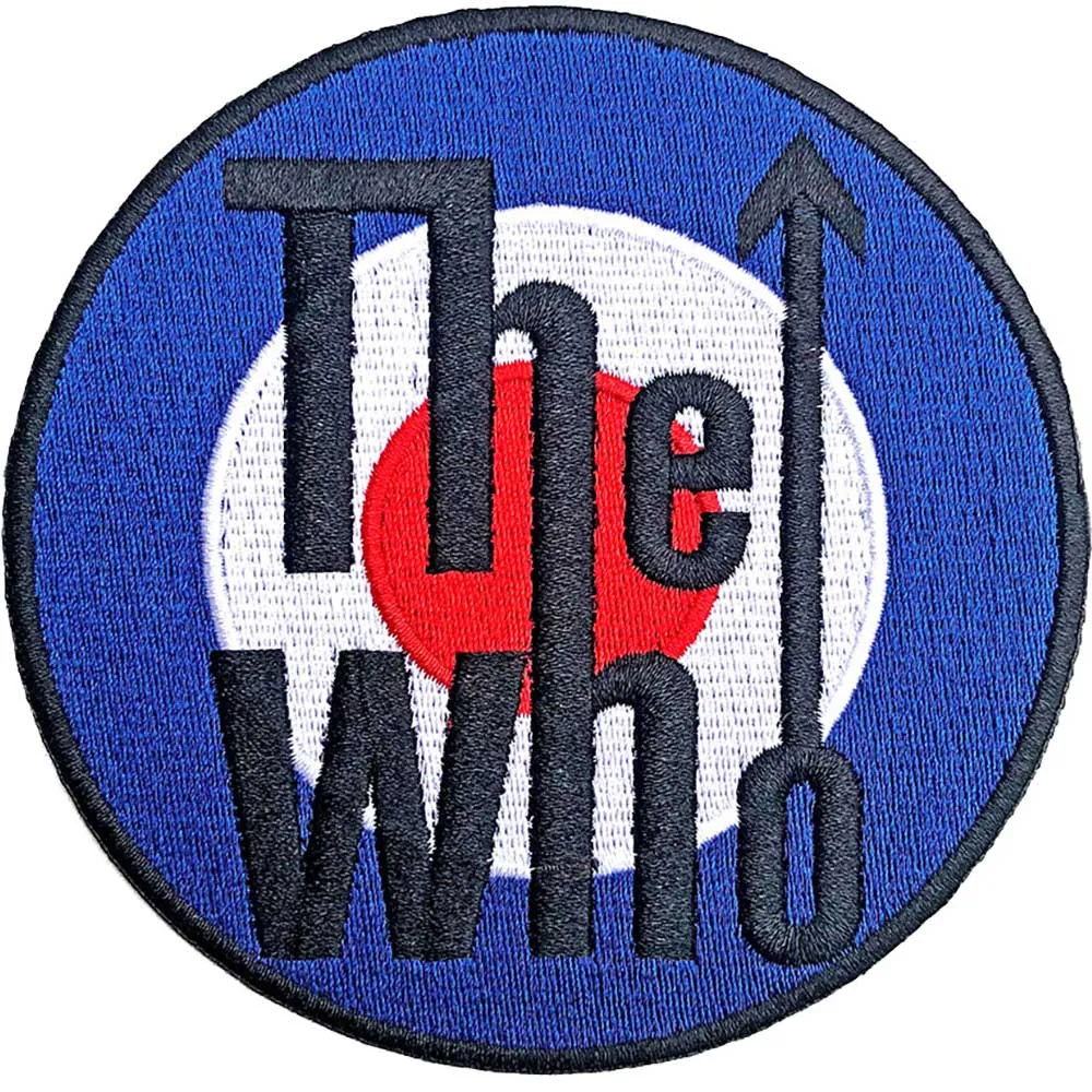 The Who Patch Target Band Logo Bordered Official Embroidered woven iron on sold by Paradiso Clothing