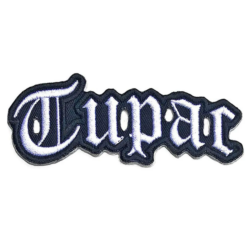 2pac Tupac Patch Cut Out Logo new Official Embroidered woven iron on sold by Paradiso Clothing