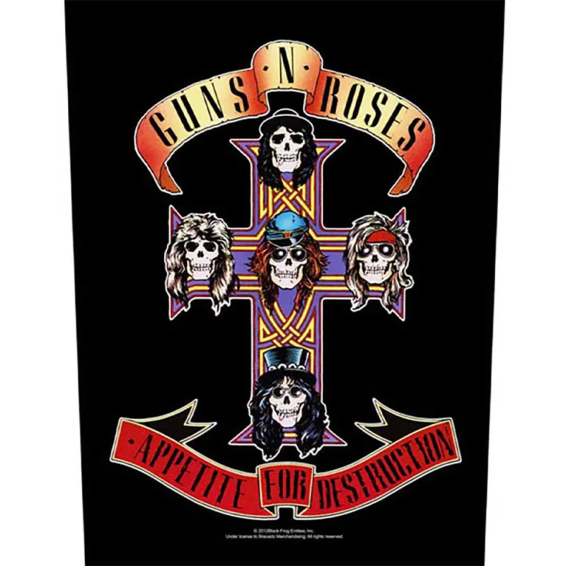 Guns N Roses Appetite for Destruction Back Patch sold by Paradiso Clothing