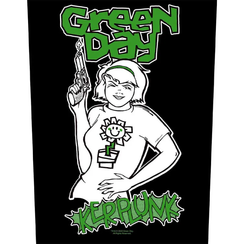 Green Day Kerplunk Band Logo Back Patch made by Green Day