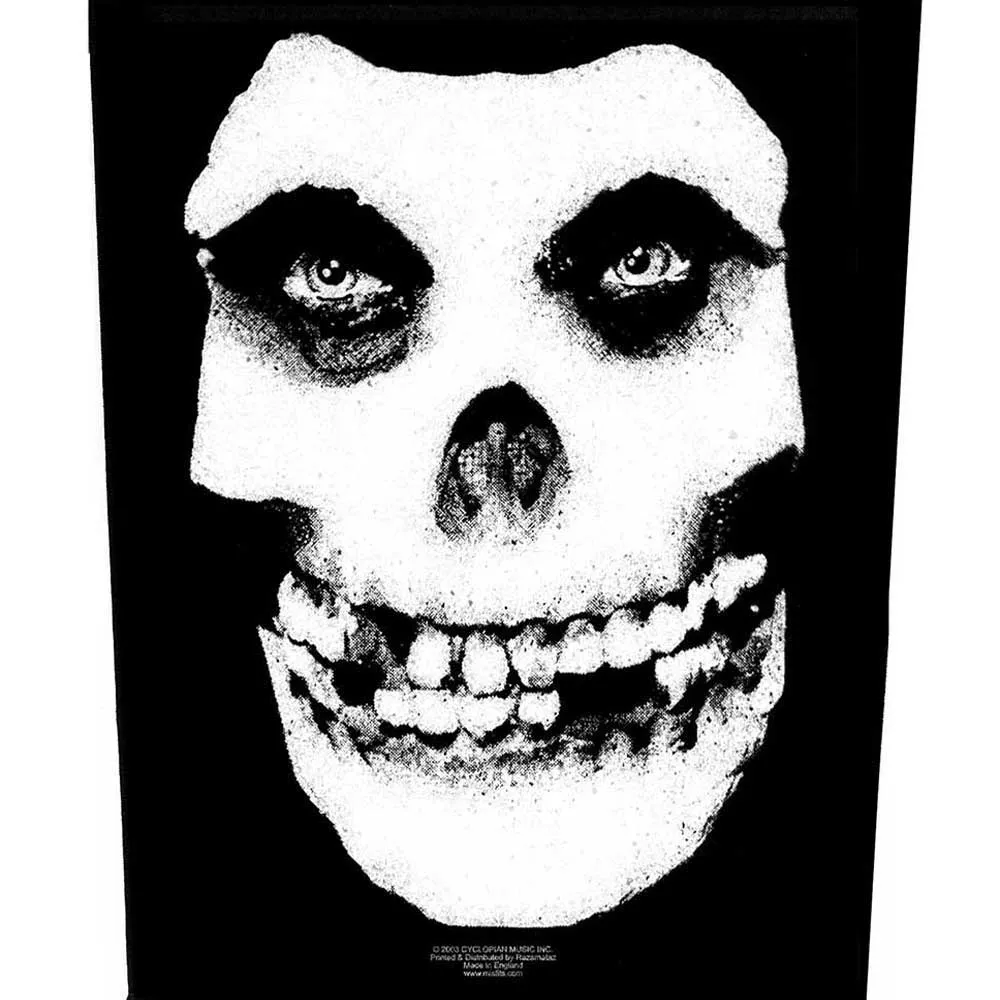 Misfits Face Skull Logo Back Patch sold by Paradiso Clothing