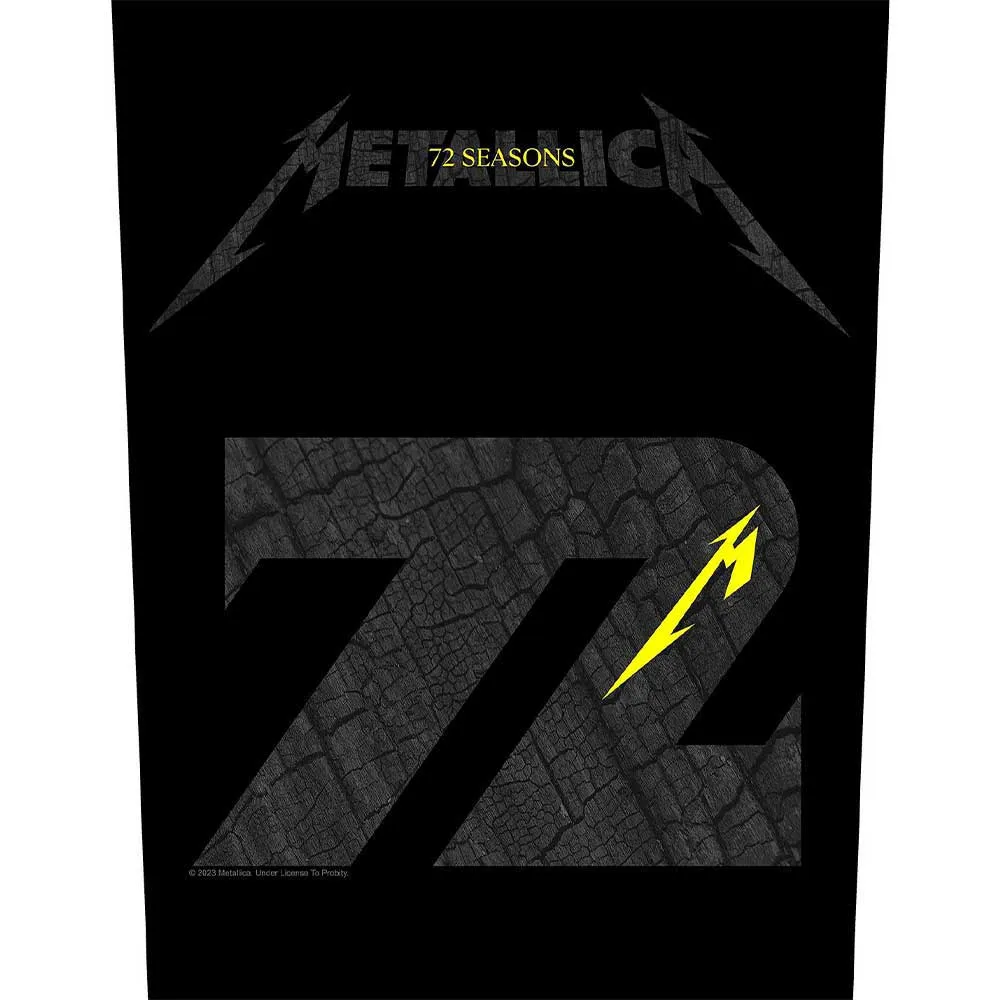 Metallica Charred M72 Band Logo Back Patch sold by Paradiso Clothing