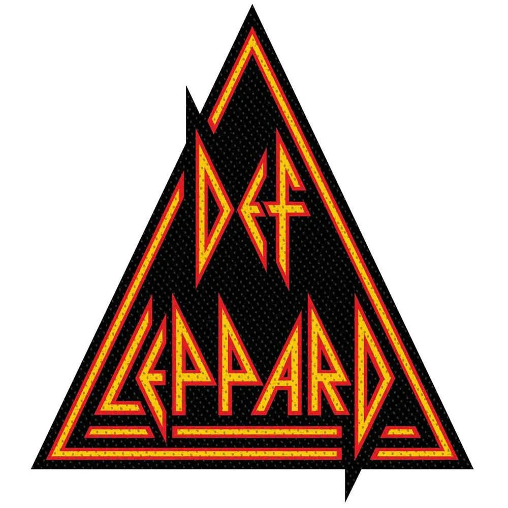 Def Leppard Standard Patch Logo Cut Out new Official Black sold by Paradiso Clothing
