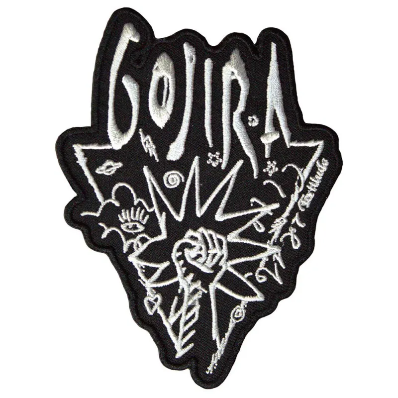 Gojira Power Glove Standard Woven Patch sold by Paradiso Clothing