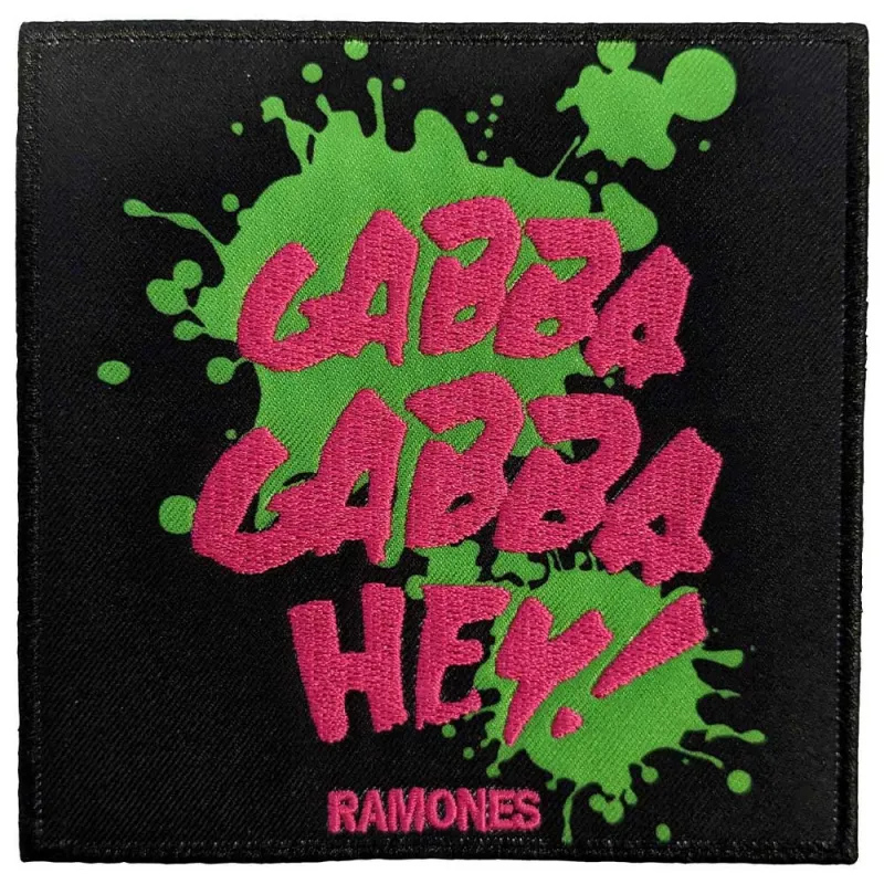 Ramones Gabba Gabba Woven Patch sold by Paradiso Clothing