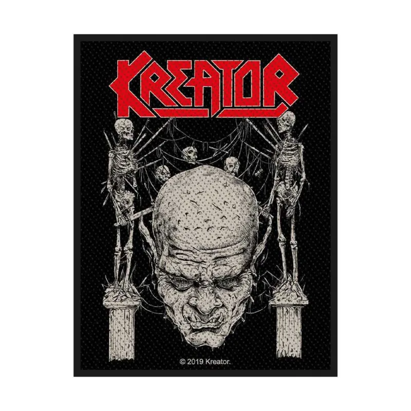 Kreator Standard Patch Skull and Skeletons new Official Black sold by Paradiso Clothing