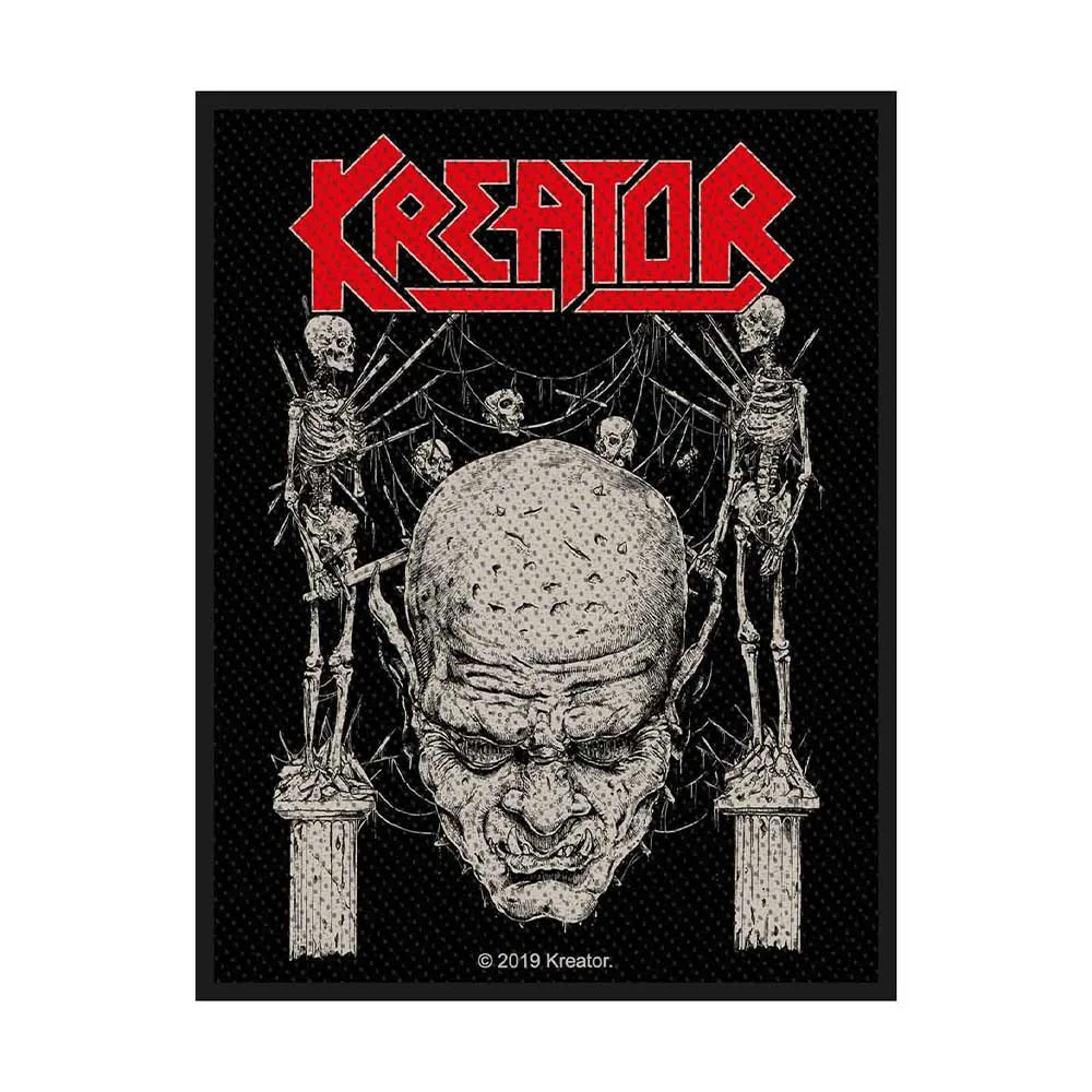 Kreator Standard Patch Skull and Skeletons new Official Black sold by Paradiso Clothing